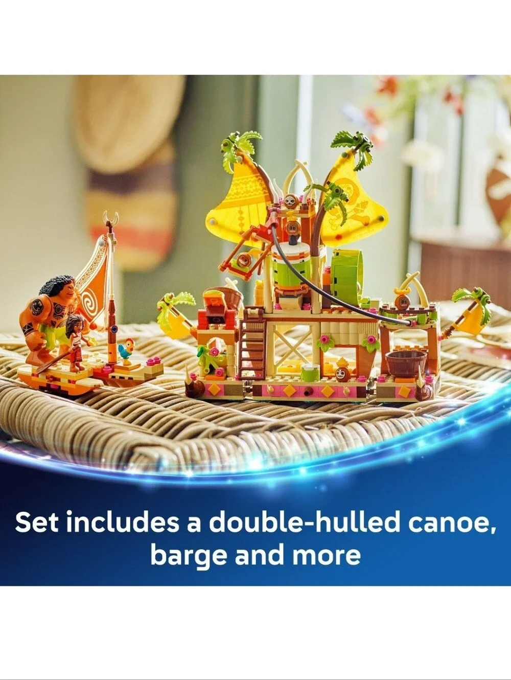 New!Lego Disney Moana 2 Kakamora Barge Kids Y2K Building Retro Luxury Cottage Co